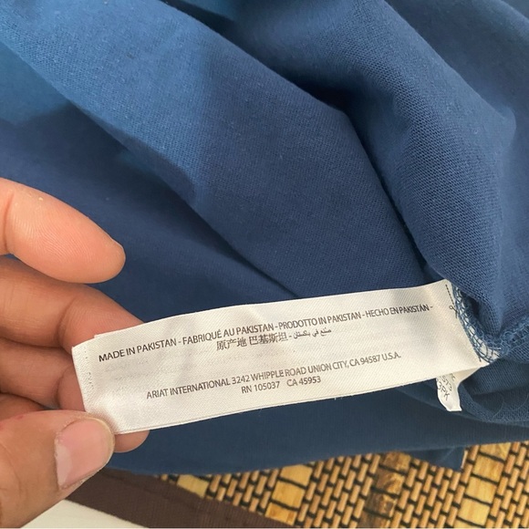 Ariat Rebar Cotton Strong American Flag Graphic Workwear T-Shirt Size SP V-neck‎ - Picture 6 of 11